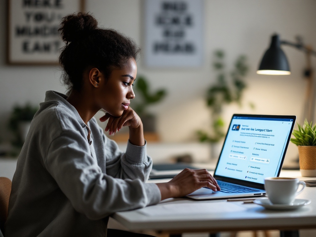 LANGUJET | Student Practicing IELTS Exam with AI
